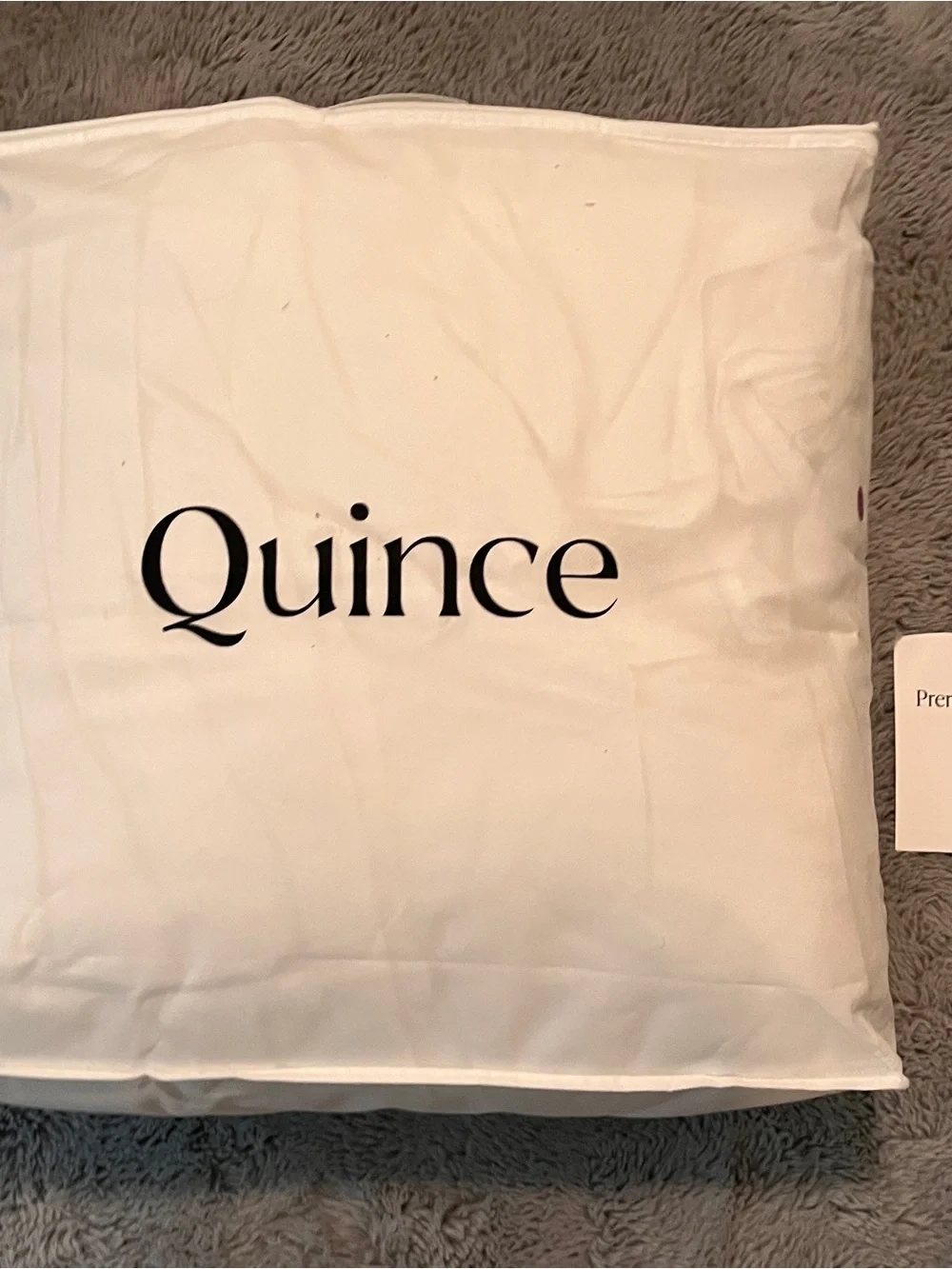 Quince Ultra-Warm Comforter in White NWT King